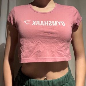 Gymshark pink crop top